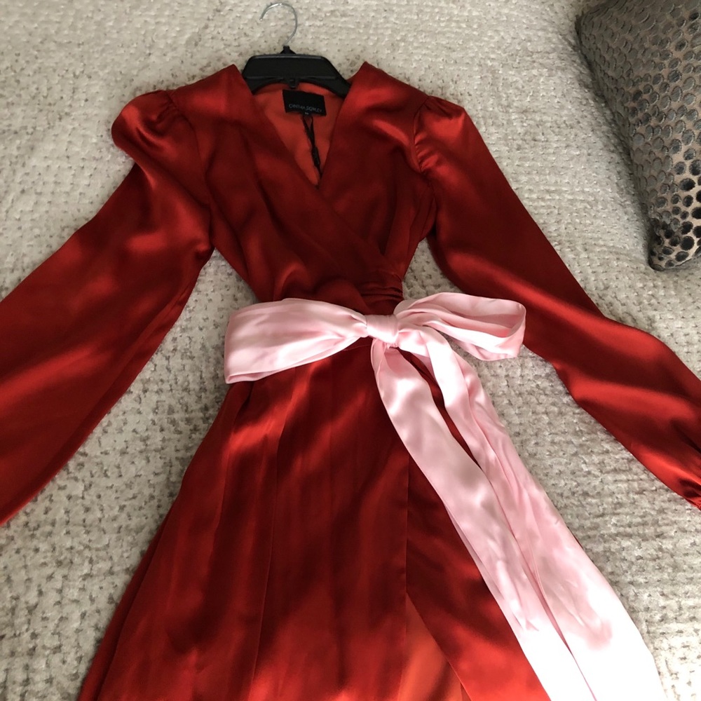 Cynthia Rowley silk wrap dress